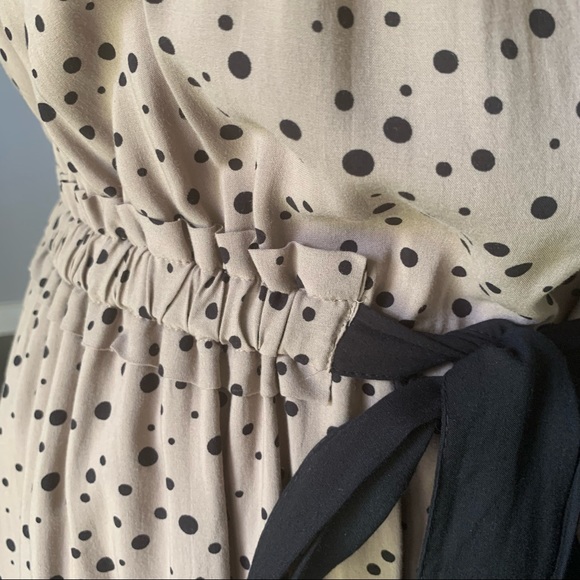 LOFT POLKA DOT CASUAL SLEEVELESS DRESS SIZE M - Picture 5 of 11